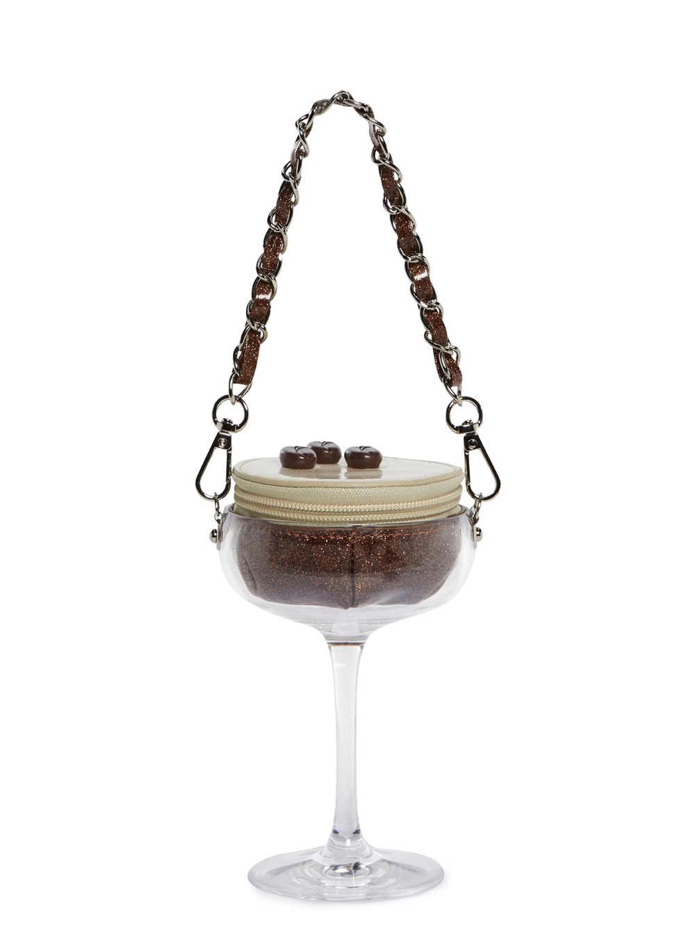 Dolls Kill Espresso Martini Clutch with Chain Strap